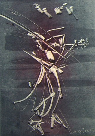 Houslista, 2012, 22x16, monotyp