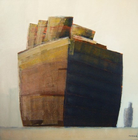 Stará loď,2004, 100 x 100, olej, plátno