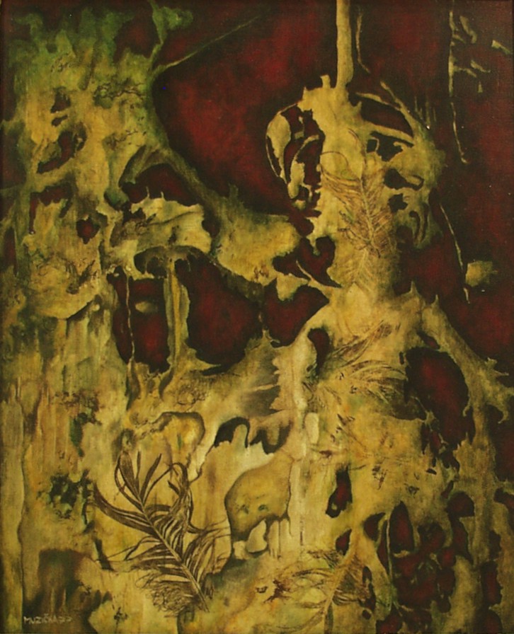 Obraz 1, 1977, 52x42, akryl, olej, sololit