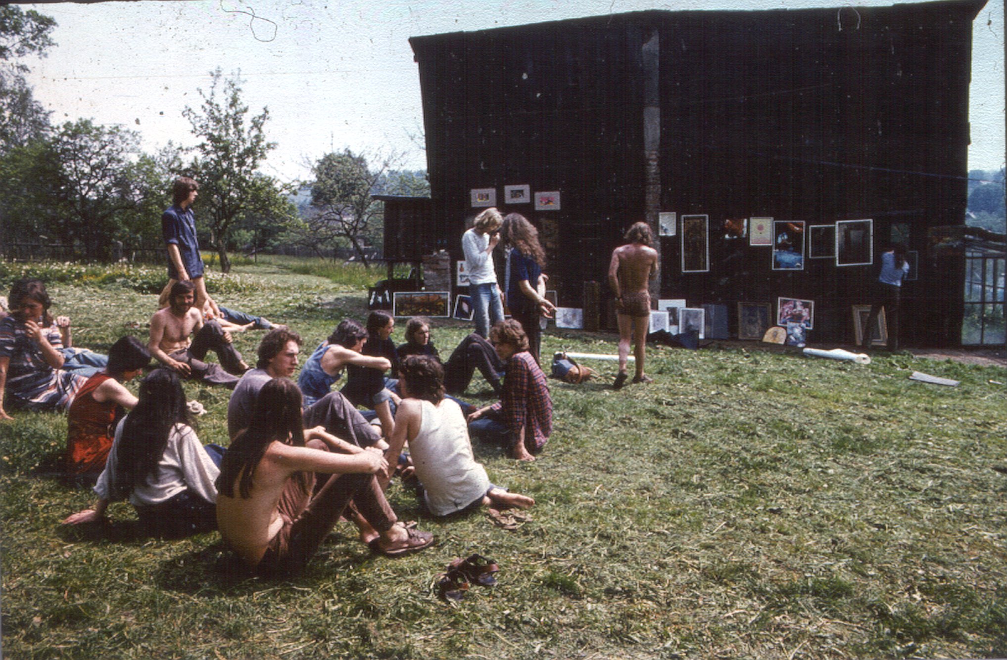 Výstava u Muzičků, Staré Křečany1980,výřez obrazu