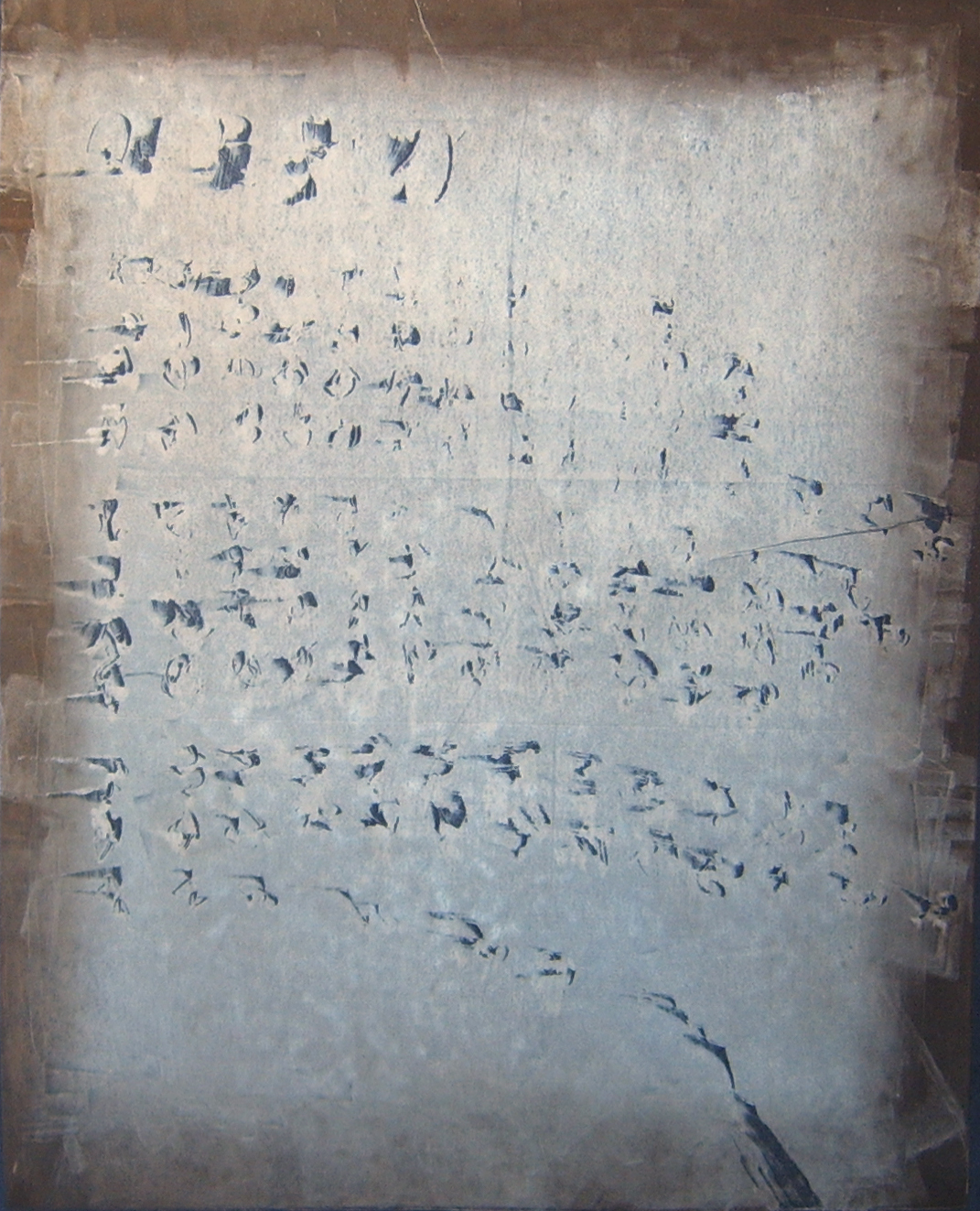 Dopis II, 2006, 57x45, monotyp, paspartováno a rámováno
