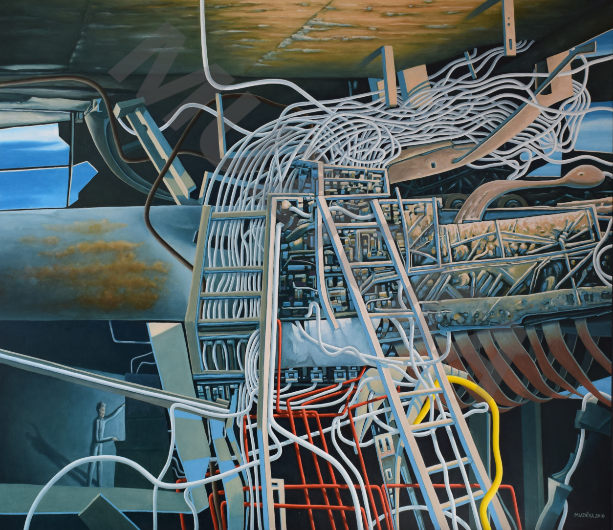Člověk a stroj II, 2016, 103x124, R, vodoznak, web